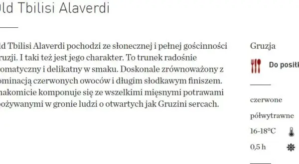 Gdzie kupić wino Old Tbilisi w Polsce? Sprawdź najlepsze oferty