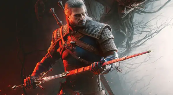 Geralt z Rivii gotów do walki z potworem. Fani spekulują o jego powrocie w Wiedźmin 4 premiera.