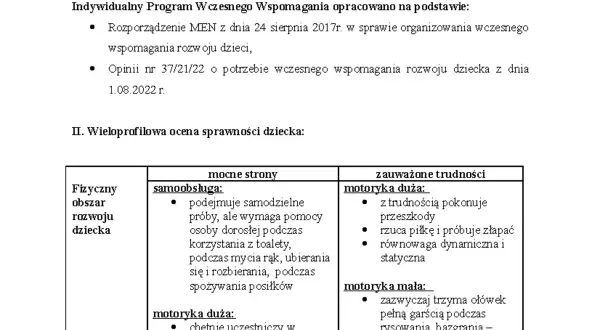 Jak napisać program wczesnego wspomagania rozwoju dziecka skutecznie