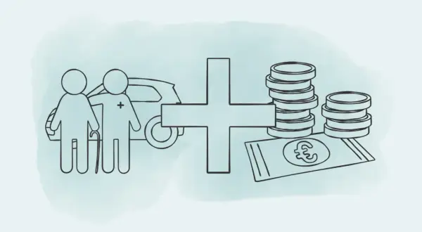 Pflegebedürftige mit Auto und Pfleger, plus Geld. Wird Pflegesachleistung vom Pflegegeld abgezogen?