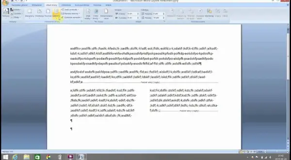 Jak podzielić stronę w Wordzie na 4 sekcje i uniknąć chaosu w layoutach