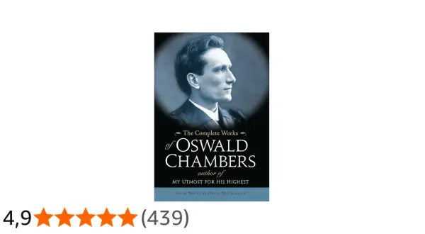 Buchcover: "The Complete Works of Oswald Chambers", mit Porträt des Autors.