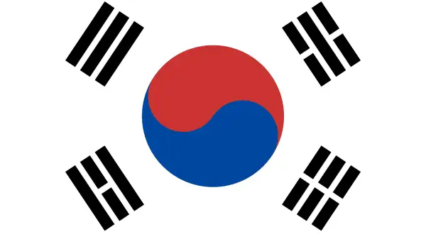 Flaga Korei Południowej. Zastanawiasz się, czy do Korei Południowej potrzebna jest wiza?