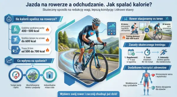 Jazda na rowerze to świetny sposób na spalanie kalorii i poprawę kondycji. Sprawdź, ile kalorii możesz spalić!
