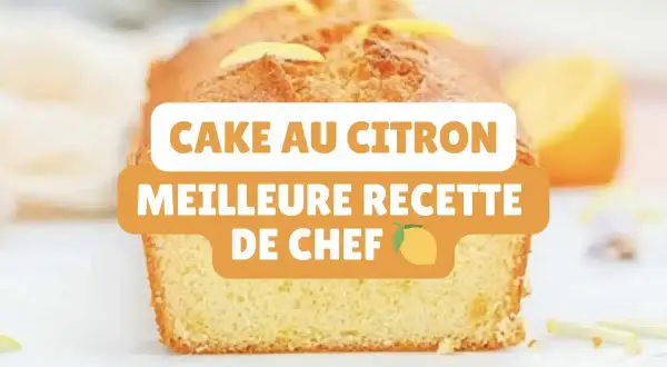 Un délicieux cake au citron, la meilleure recette de chef, avec des zestes de citron sur le dessus.