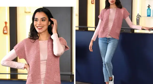 Schema gilet ai ferri facile: un modello trendy e moderno, perfetto per ogni occasione.