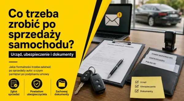 Formalności po sprzedaży auta: urząd, ubezpieczenie, dokumenty. Jak sprzedać samochód na części? Kluczyki, umowa, polisa OC.
