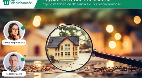 Szybka sprzedaż mieszkania w Warszawie? Kamila i Radosław z Atrium Nieruchomości wyjaśniają, jak działa skup nieruchomości.