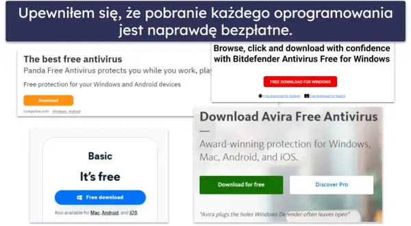 Panda, Bitdefender i Avira oferują darmowy antywirus. Pobierz ochronę dla swoich urządzeń.