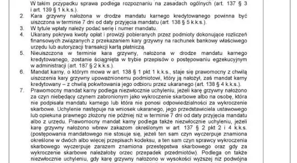 Jaki symbol ma mandat karny? Kluczowe informacje, aby uniknąć problemów