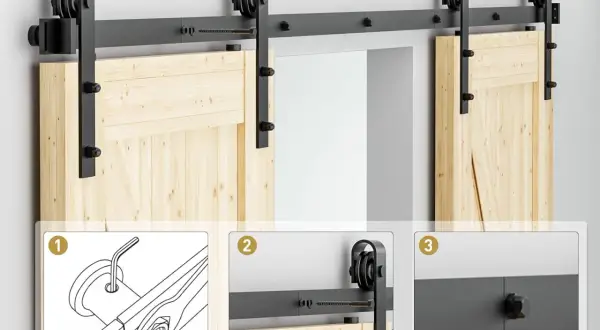 Zrób to sam! Drzwi stajenne barn door z systemem przesuwnym