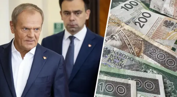 Polscy politycy i stosy banknotów 100 i 200 złotych. Czy to zapowiedź zmian w kursie euro w Polsce?