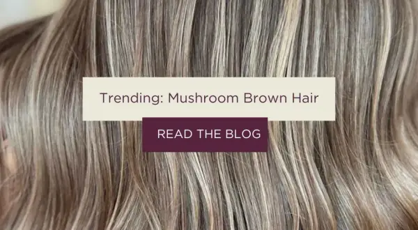 Modne włosy w odcieniu mushroom brown, z subtelnymi refleksami. Odkryj ten trend!