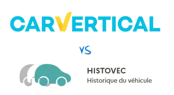 Comparaison entre CARVERTICAL et Histovec pour l'historique du véhicule.
