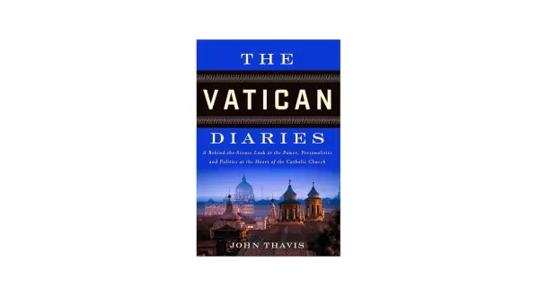 Okładka książki "The Vatican Diaries" Johna Thavisa, opowiadającej o kulisach Watykanu.