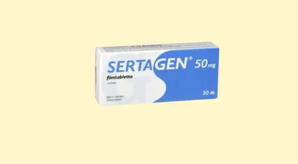 Opakowanie leku Sertagen 50 mg, zawierające 30 tabletek.