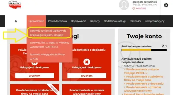 Czy jestem w KRD? Sprawdź, zanim będzie za późno na pomoc