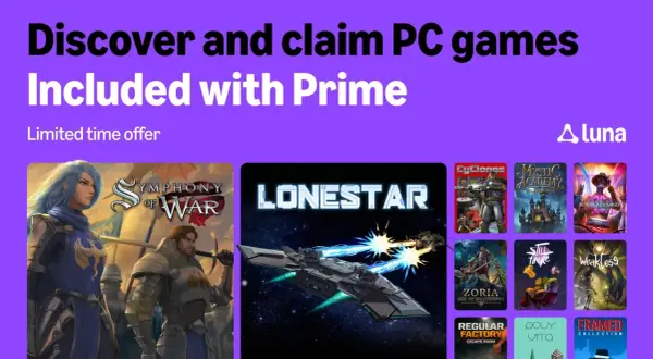 Odkryj gry PC z Prime Gaming! W ofercie "Symphony of War", "Lonestar" i wiele innych.
