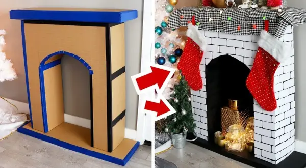 Kominek z kartonu: Stwórz tanią i efektowną dekorację DIY!