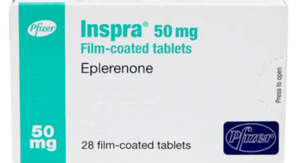 Opakowanie leku Inspra 50 mg z eplerenonem, 28 tabletek. Szukasz zamienników? Sprawdź dostępne opcje.