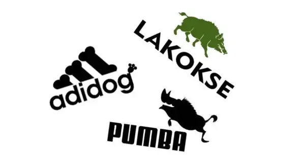 Adidog", "Lakokse" i "Pumba" - zabawne przeróbki znanych marek. To jest właśnie pastisz, co to znaczy?