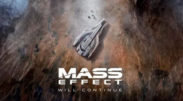 Statek Normandii ląduje na obcej planecie, zapowiadając dalsze przygody w świecie Mass Effect 5.