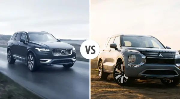 Porównanie SUV-ów: Volvo XC90 vs. Mitsubishi Outlander. Sprawdź wymiary Volvo XC90 i jego konkurentów.
