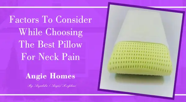 Learn how to choose a pillow for neck pain. This image shows a perforated pillow, a key factor in comfort.