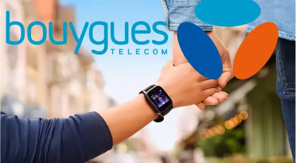 Montre connectée Bouygues Telecom : faut-il avoir son téléphone ? Une main d'enfant porte une montre connectée, tenant une main d'adulte.