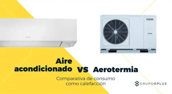 Unidad interior de aire acondicionado Daikin y unidad exterior de aerotermia Kosner. Comparativa de consumo, entendiendo la diferencia entre COP y SCOP.