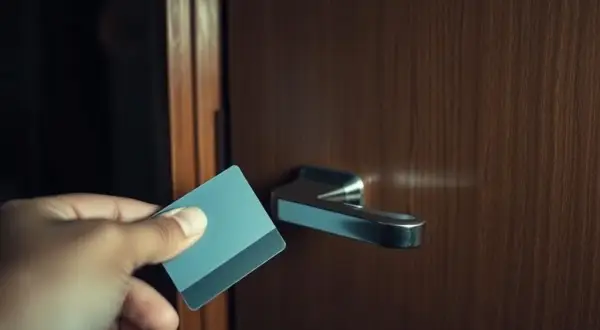 Zamek na kartę w hotelu: jak bezpiecznie zamknąć pokój od środka?