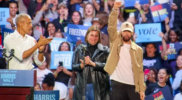 Kogo popiera Eminem? Kontrowersyjne wsparcie dla Kamali Harris