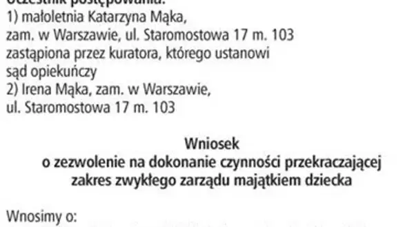 Jak napisać wniosek o zarządzanie majątkiem małoletniego skutecznie?