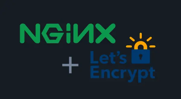 Logo NGINX + icône cadenas Let's Encrypt, symbolisant l'intégration de certbot pour sécuriser les sites web.