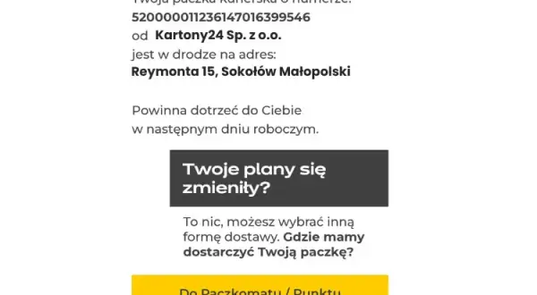 Przekieruj paczkę InPost w aplikacji: Twoja dostawa, Twoje zasady