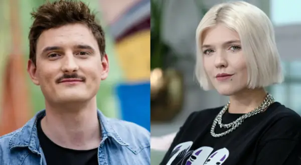 Daria Zawiałow i Dawid Podsiadło, dwójka artystów, którzy razem tworzą muzykę.