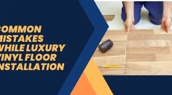 Learn how to install LVT flooring correctly by avoiding common mistakes. A person is shown laying down wood-look vinyl planks.