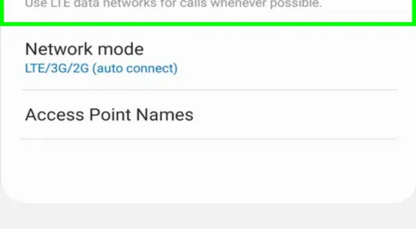 Ustawienia telefonu: VoLTE calls. Jak wyłączyć tę funkcję? Wybierz tryb sieci LTE/3G/2G.