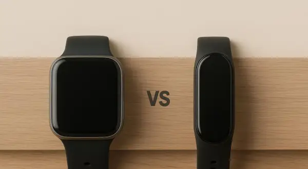 Smartband kontra smartwatch: wybór między eleganckim zegarkiem a smukłą opaską sportową.