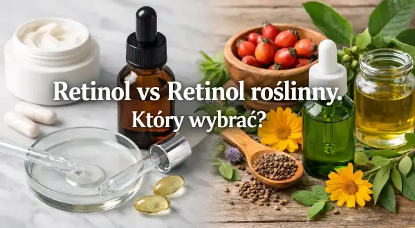 Słoiczek kremu, buteleczki z olejkami, nasiona i kwiaty.