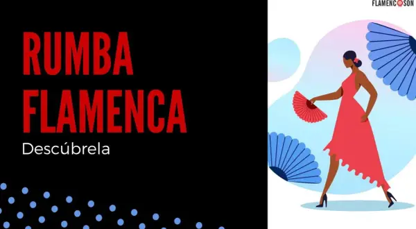 Una bailarina con un vestido rojo y abanico rojo evoca la rumba española. Descubre la pasión del flamenco.