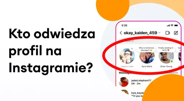 Czy na Instagramie widać kto odwiedza profil? Na ekranie telefonu widzimy listę osób, które mogą być zainteresowane Twoim profilem, w tym Kyra Marie i Drew Young.
