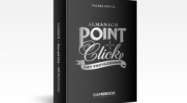 Okładka "Almanachu Point-and-Click: Gry Przygodowe" w polskiej edycji.