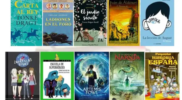 Variedad de tipos de libros para niños: aventuras, misterio, fantasía y más.
