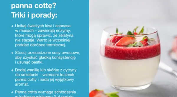Idealna panna cotta w pucharku z musem truskawkowym. Przepis na ten deser jest prosty, a efekt zachwyca.