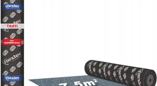 Rolka papy wierzchniego krycia Nexler. Sprawdź, ile kosztuje rolka papy, która pokryje 7,5 m².