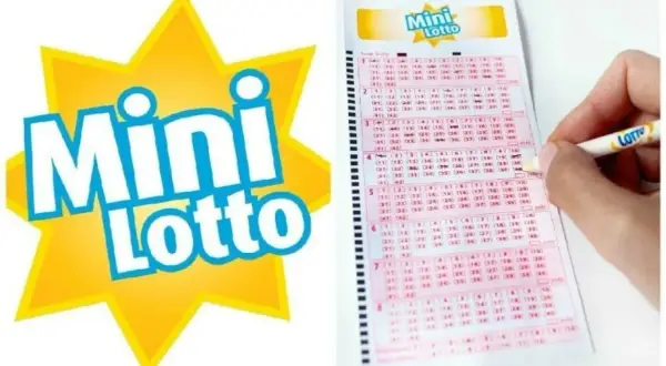 Ręka zaznacza liczby na kuponie Mini Lotto. Czy to będą wyniki wygrane w mini lotto?