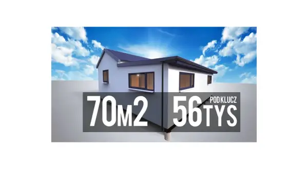 Nowoczesny dom 70m2 za 56 tys. zł pod klucz. Marzenie o własnym domu bez pozwolenia staje się rzeczywistością.