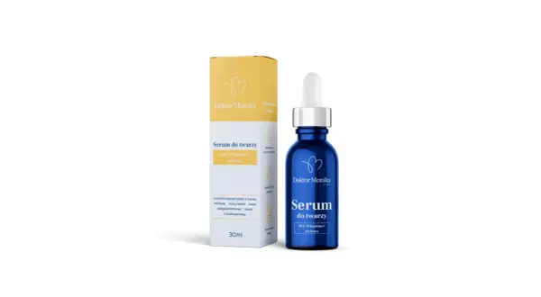 Serum do twarzy Doktor Monika z 10% Witaminą C etylową, kluczowym składnikiem w kosmetykach dla rozświetlenia i odmłodzenia skóry.