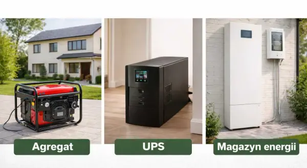 Agregat, UPS i magazyn energii – rozwiązania zapewniające awaryjne zasilanie domu.